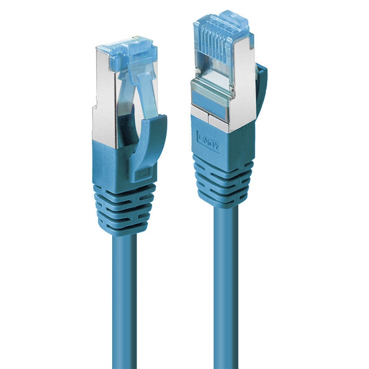 Imagine Cablu de retea Cat.6A S/FTP LSZH 30m Bleu, Lindy L47156